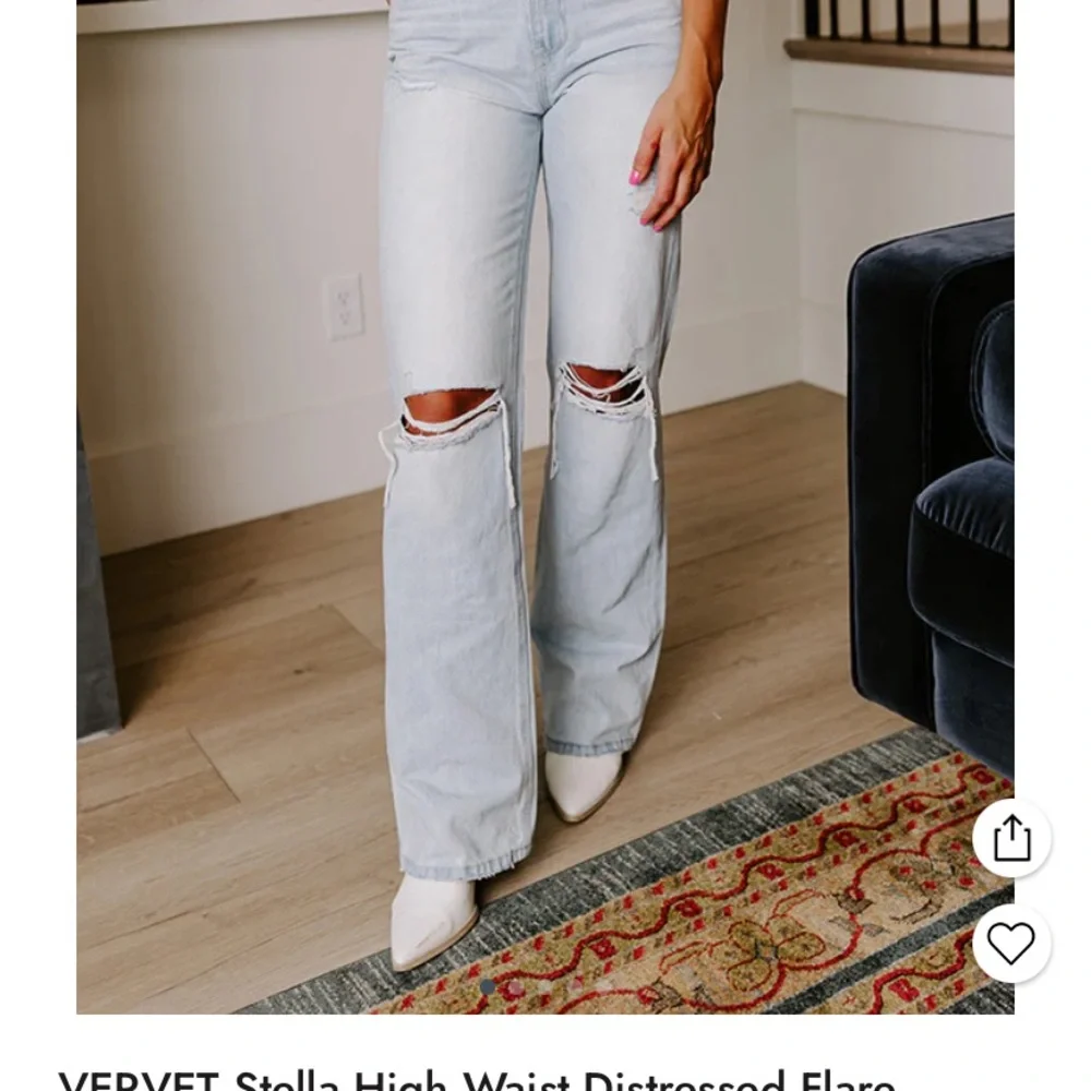 NWT—-Vervet 90’s High Waist Flare Jeans - Picture 5 of 7